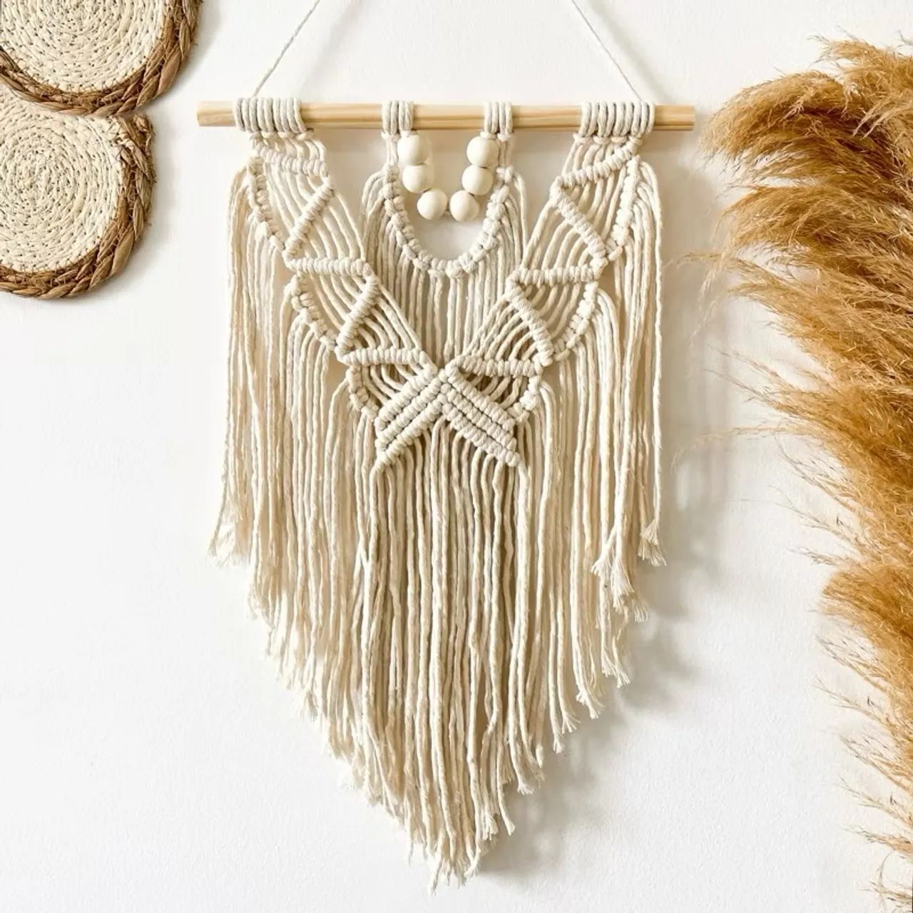 Macramê de Parede Artesanal - Decoração Boho Chic
