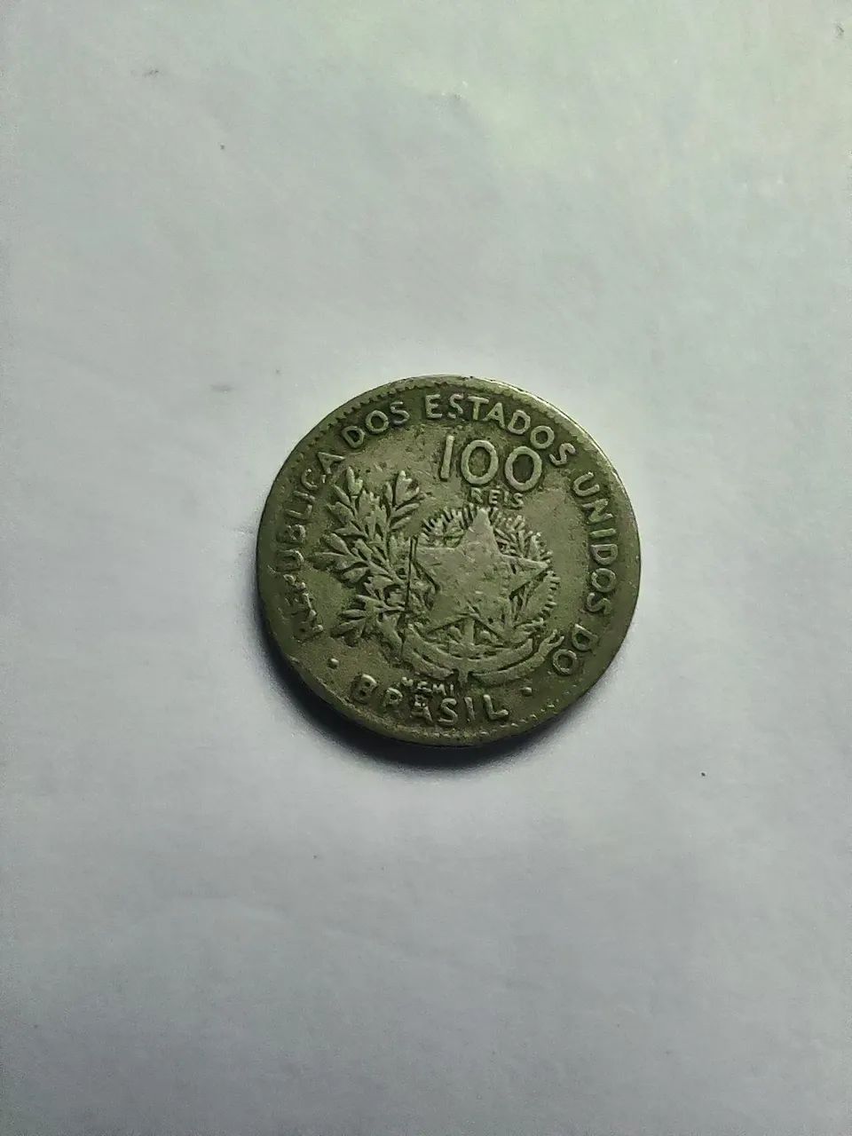 MOEDA ANTIGA do Brasil - 100 Réis - 1901