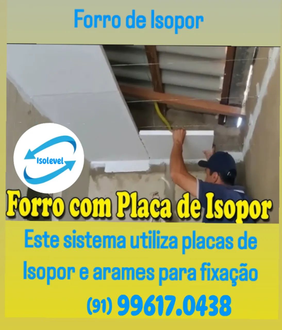 Isolamento térmico com isopor 
