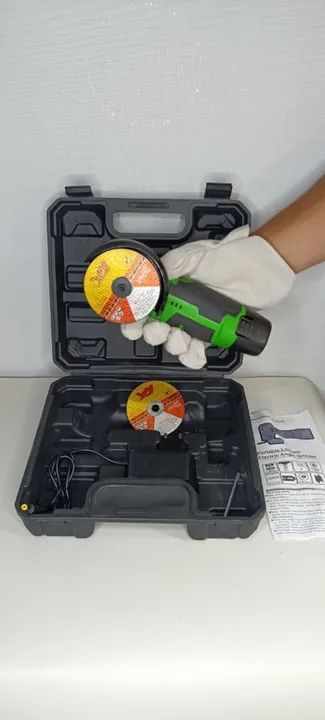 Mini esmerilhadeira 12v  - Foto 3