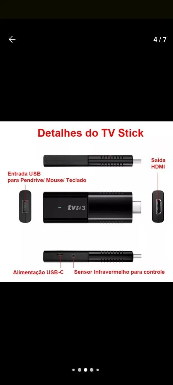 Android TV Stick 4K - Novos com garantia - Foto 5