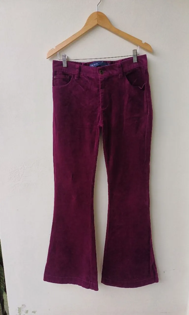 Calça Flare de Veludo tam 44 HERING