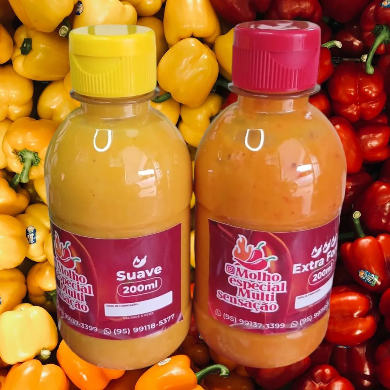 Molho de Pimenta Artesanal -Extra Forte e Suave - Foto 2