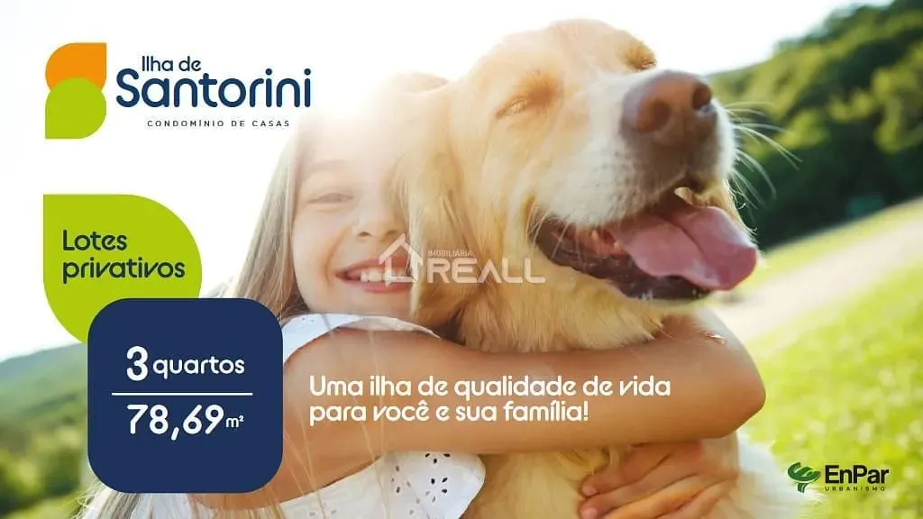 ILHA DE SANTORINI - Casas em Condomínio Fechado, financia até 90%