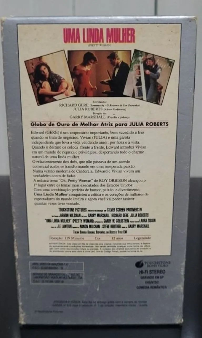 Antiga Fita VHS Videoteca Caras Filme Uma Linda Mulher - Foto 5
