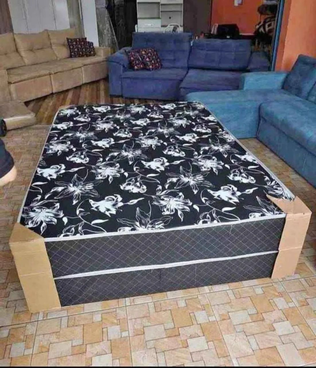 CAMA CASAL 20CM DE ESPUMA COM MOLAS  ENSACADAS FRETE GRÁTIS  - Foto 2
