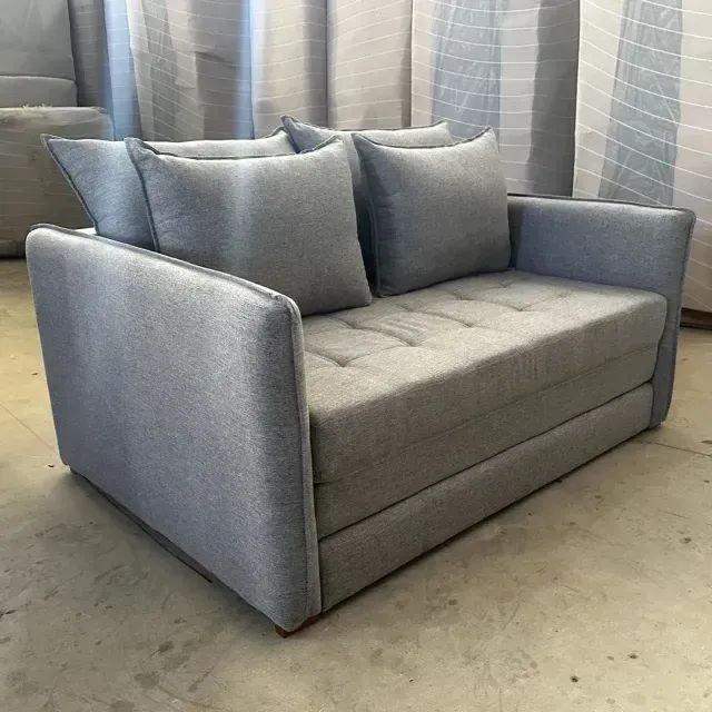 Sofá Cama Noronha 1,55m Linho -    Pronta Entrega!