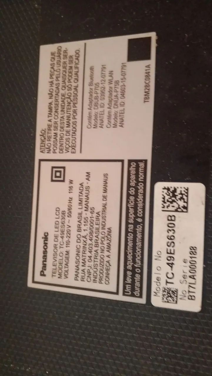Tv Panasonic com defeito  - Foto 2