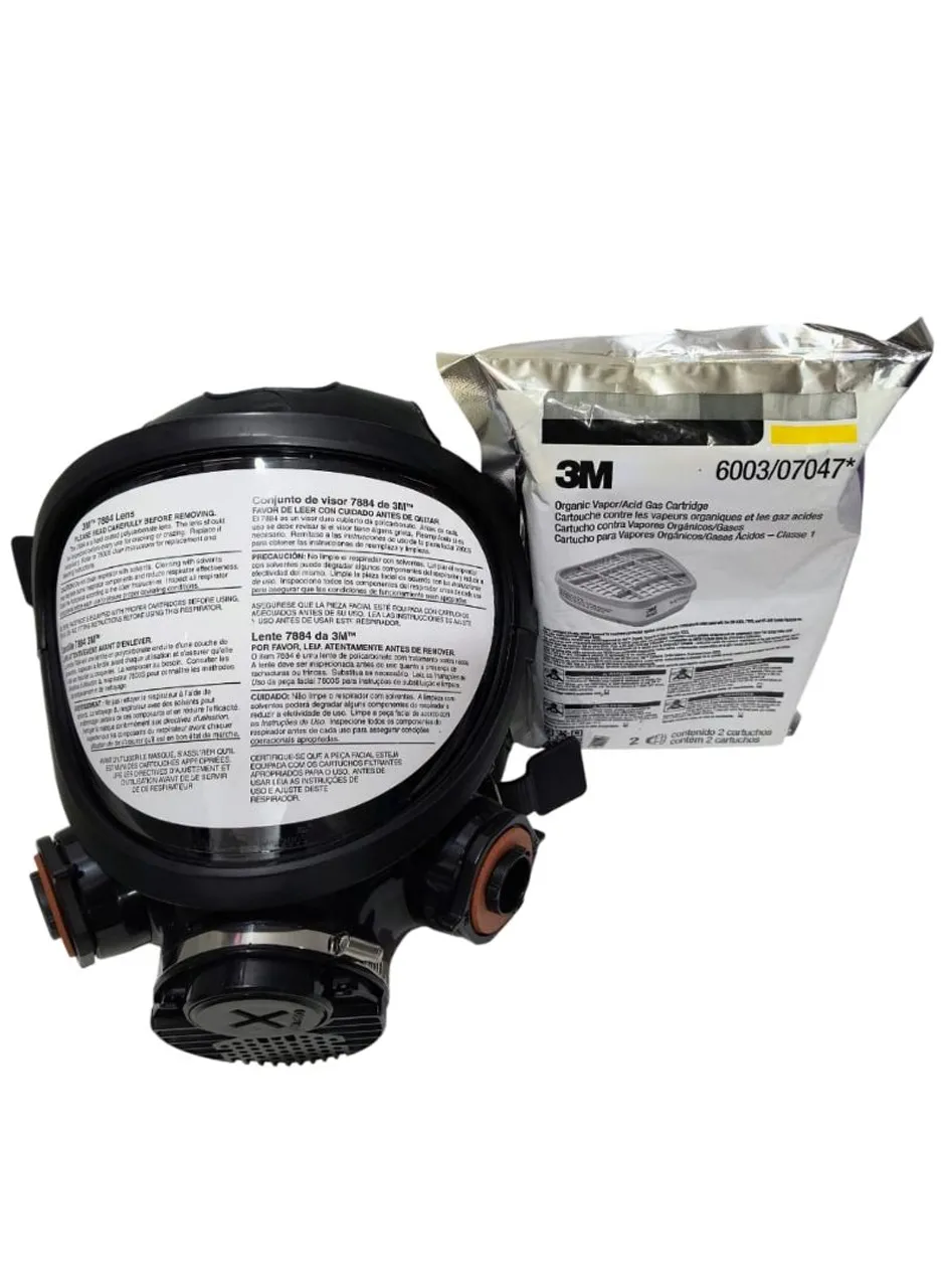 Máscara de proteção respiratória 3M original com filtros