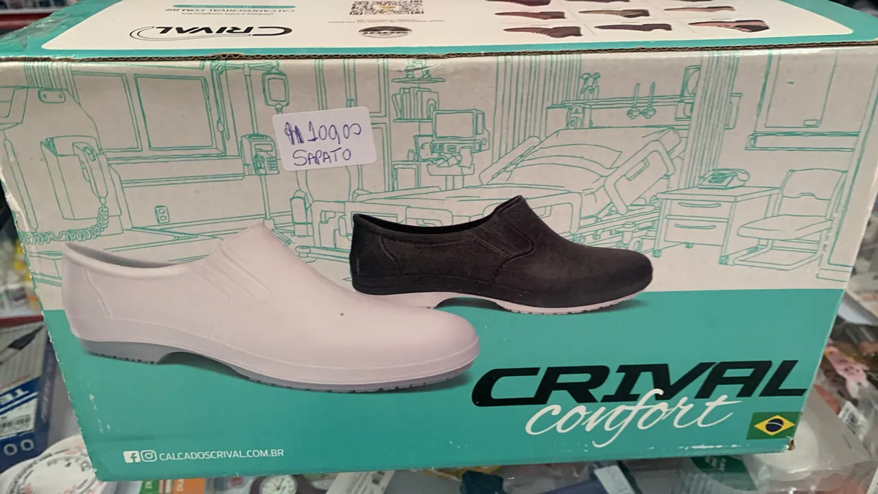 Sapatilha Crival Confort - Calçado Profissional
