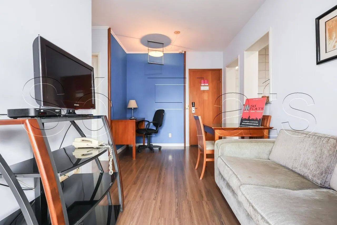 Royal Brooklin, apto disponível para locação contendo 43m², 1 dormitório e 1 vaga. - Foto 2