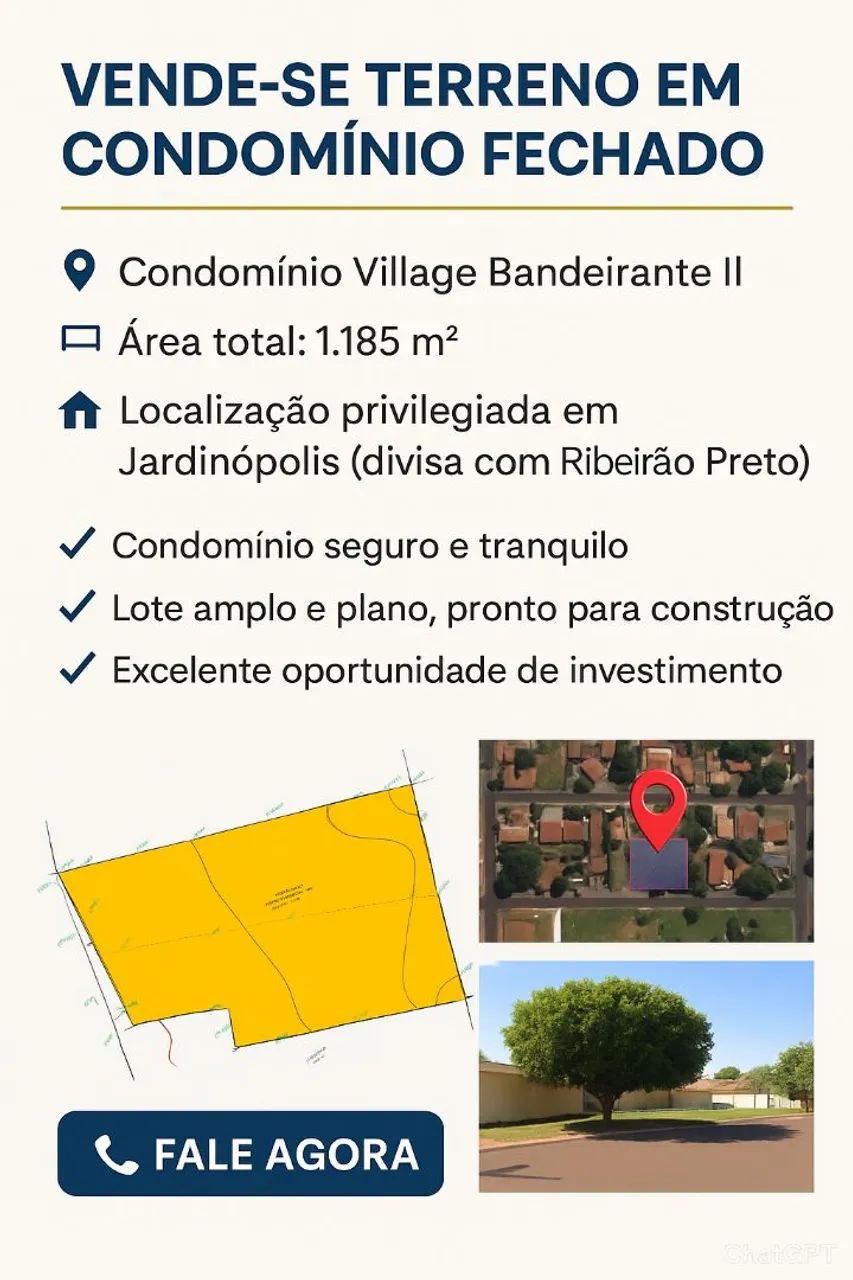 Foto - Jardinópolis - Conjunto Residencial Village Bandeirante I