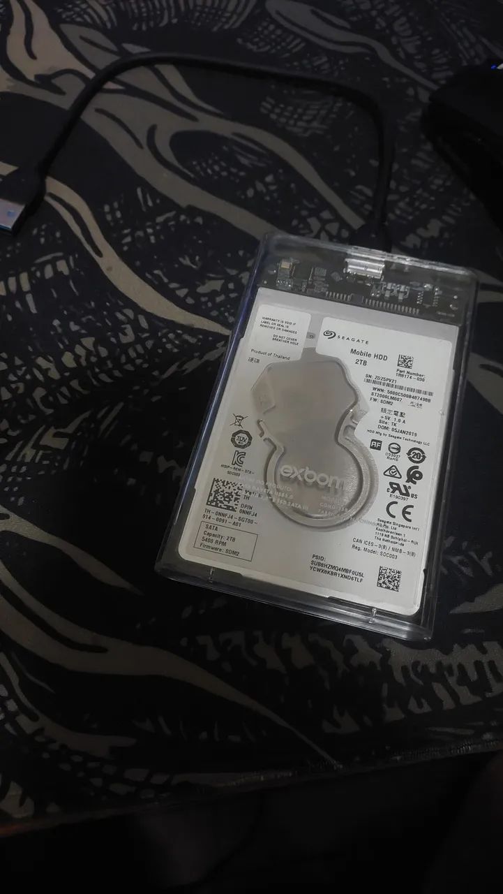 HD 2Tb Seagate notebook + case hd externo - Foto 2