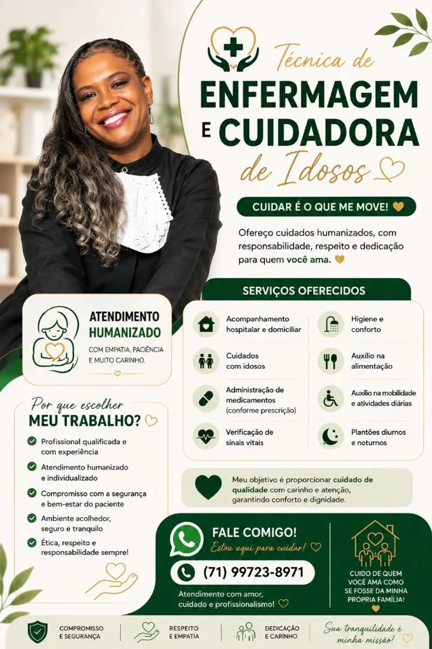 Técnica de enfermagem e cuidadora de idosos  - Foto 2