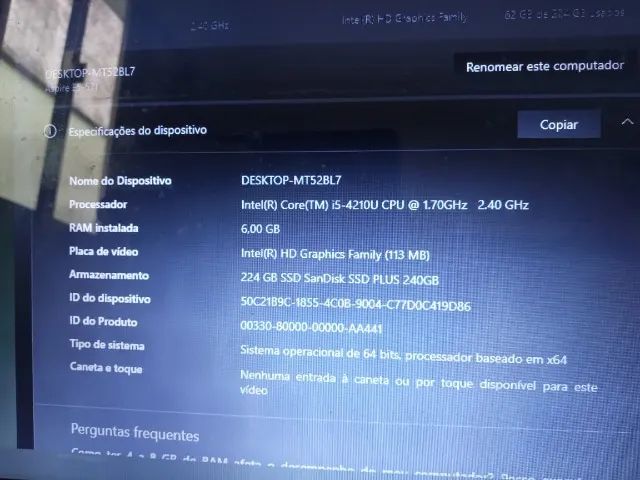 Notebook Acer aspire e5 571 - Aceito ofertas e possíveis trocas - Foto 2