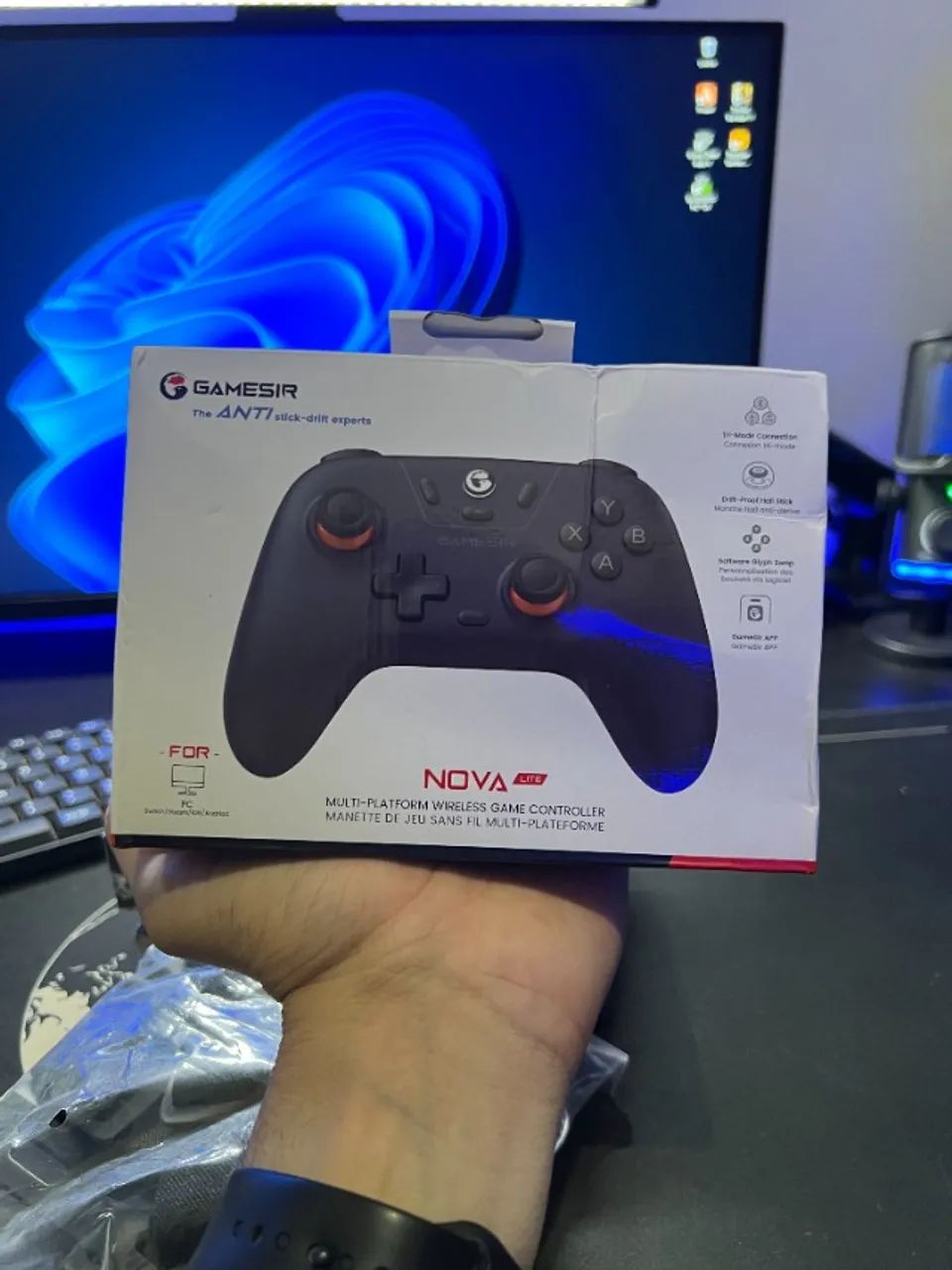 Controle GameSir T4 Nova Lite Wireless para PC Switch Celular - Foto 4