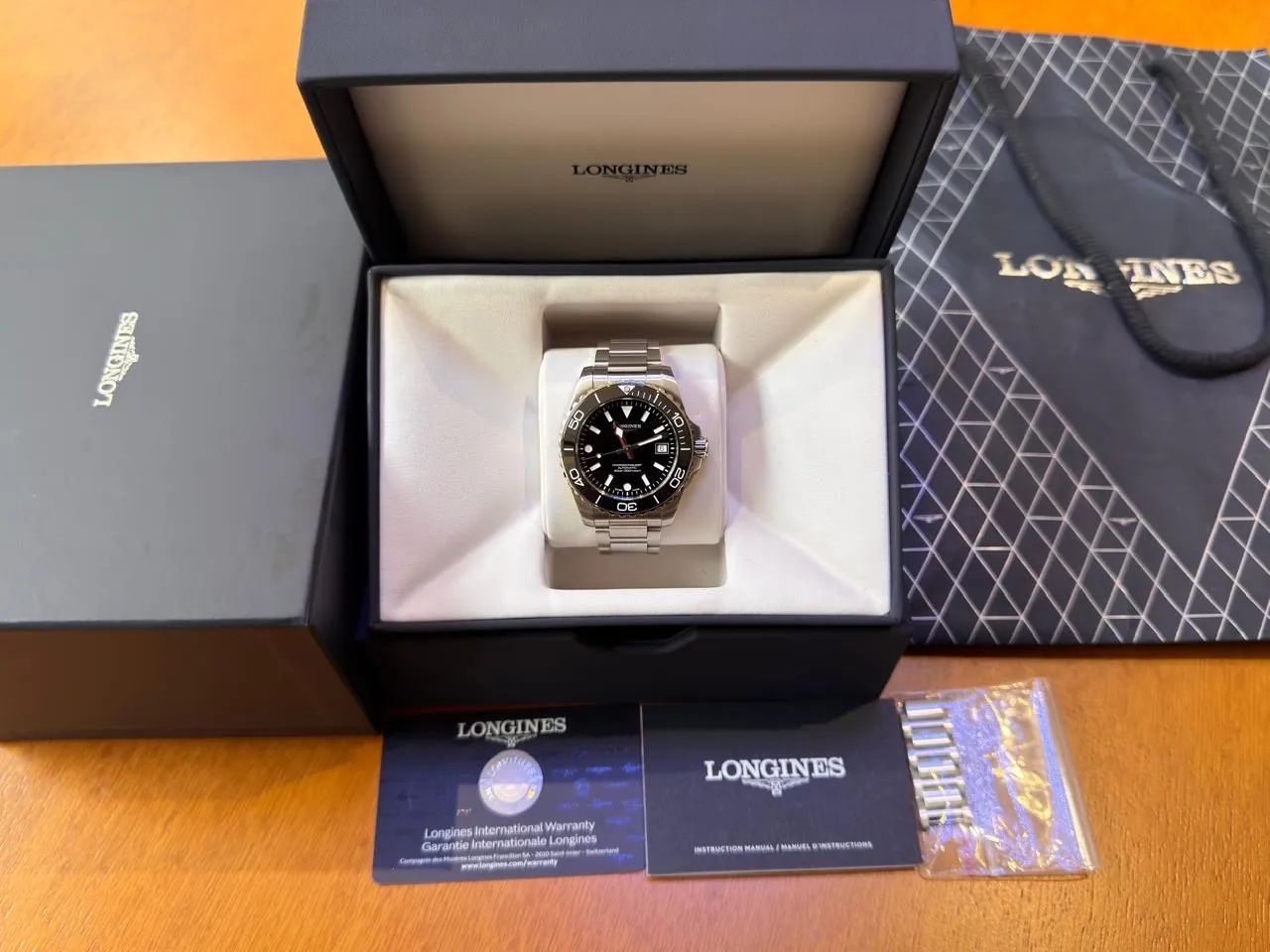 Longines Hydroconquest Preto 2026 39mm - Foto 3