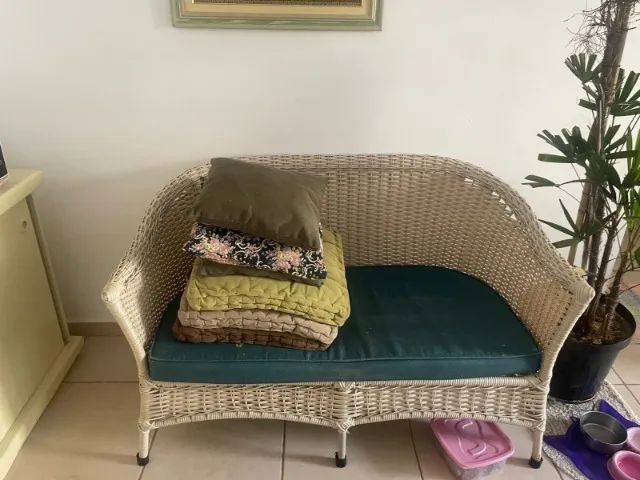 Jogo de sofá para área externa ou interna 