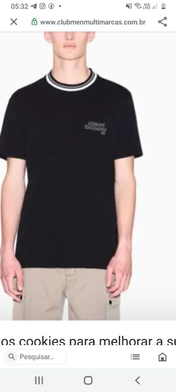Vendo camiseta armani Ex. Original nova nunca usada