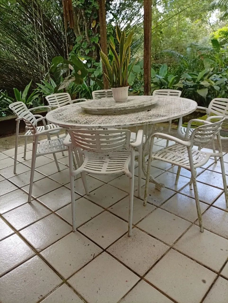 conjunto jardim ferro fundido com 8 cadeiras  - Foto 2