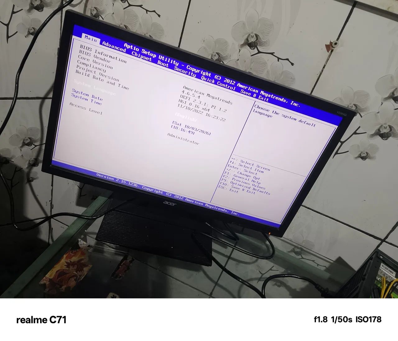 Vende-se esse monitor da Acer ótimo estado com entrada HDMI 22 polegadas , só usar top - Foto 2