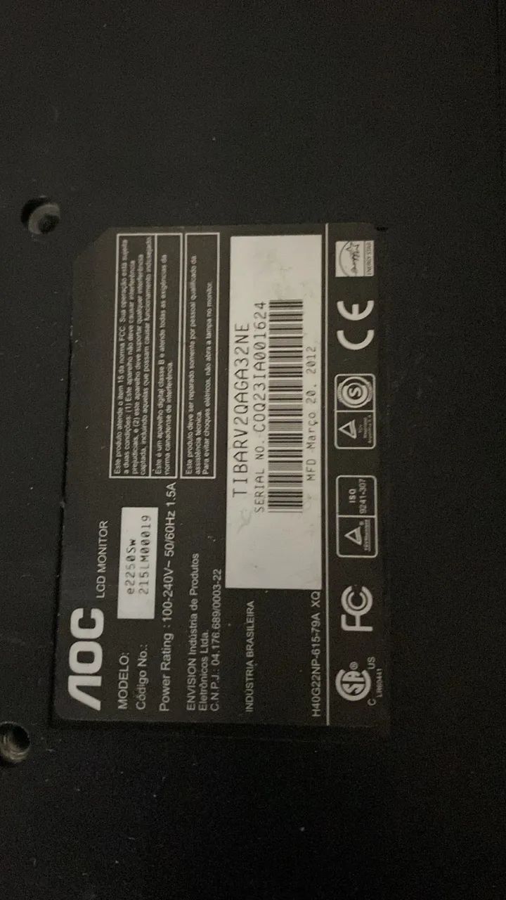 Monitor AOC 19? led - ótimo estado  - Foto 2