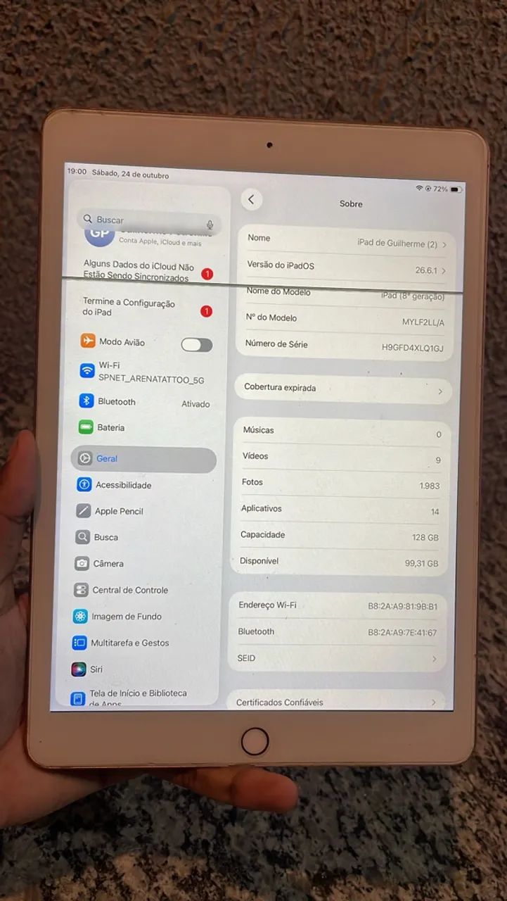 Ipad 8º geração 128 gb - Foto 3