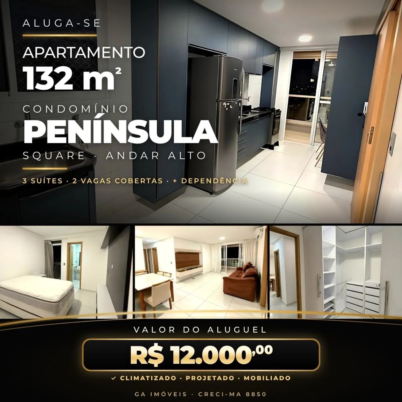 ALUGUEL PENÍNSULA SQUARE 132 M²