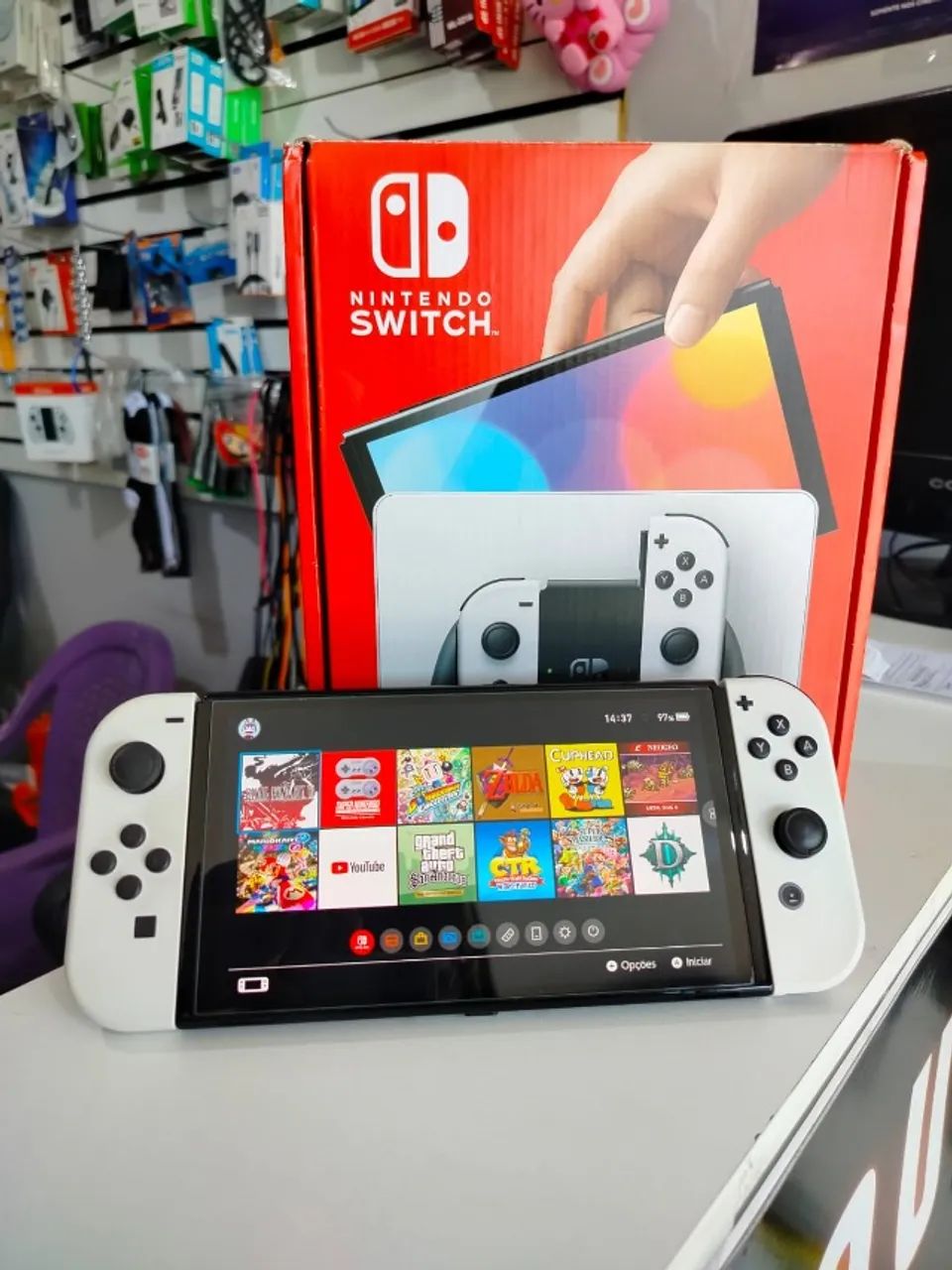 Nintendo Switch Oled  Destravado 
