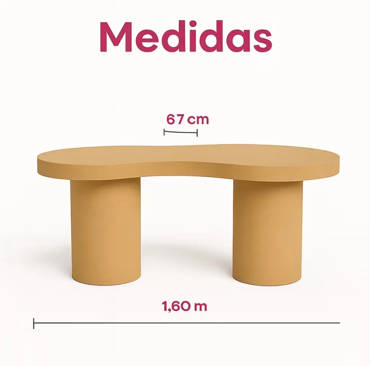 Mesa com tampo pegue e monte na cor branca  - Foto 2