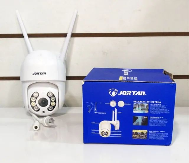 Câmera Ip Giratória Wi-fi 1080p Externa Ip66 Jortan Jt-8176 Branco - Foto 3