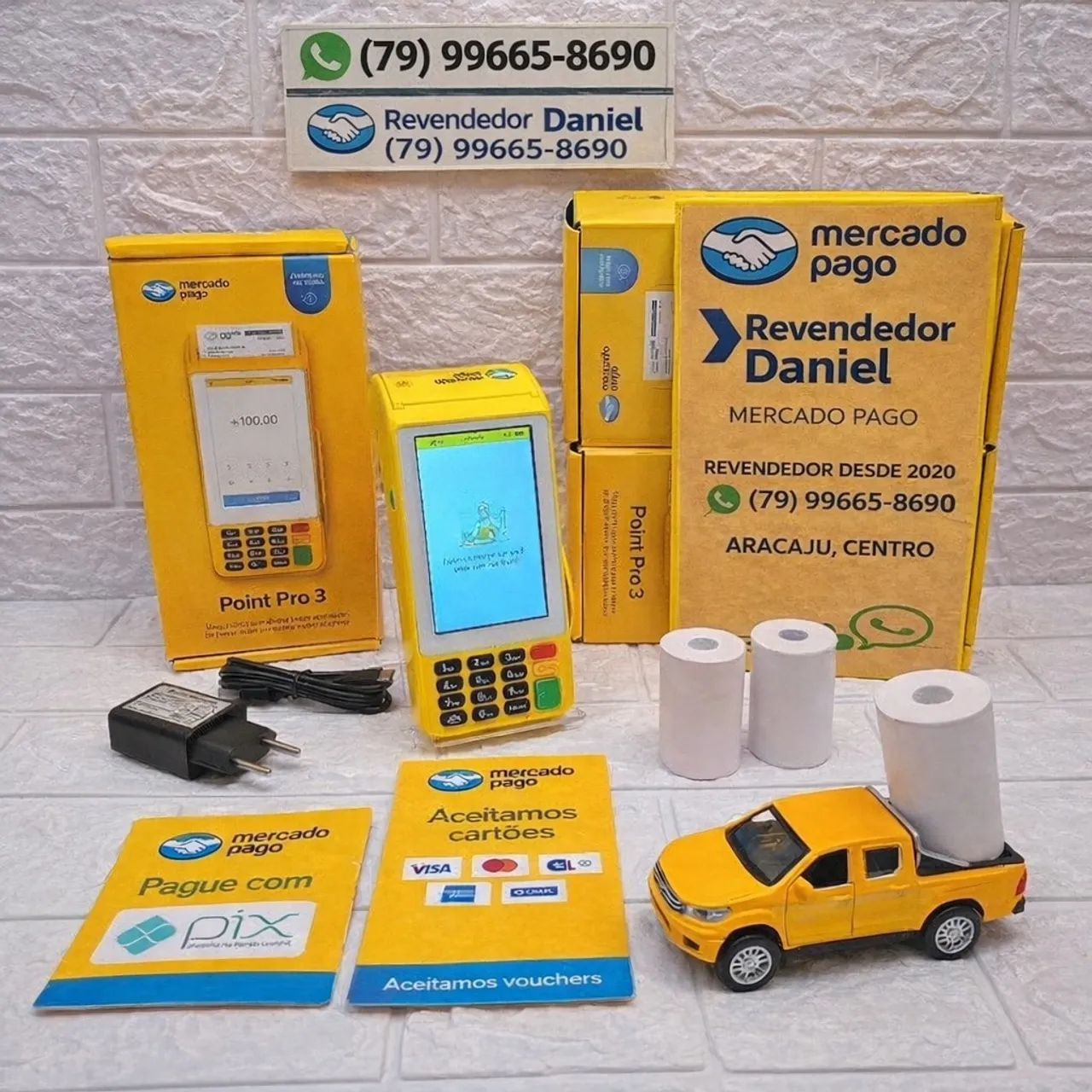 Máquina de Cartão Point Pro 3 C/ Tela Touch 