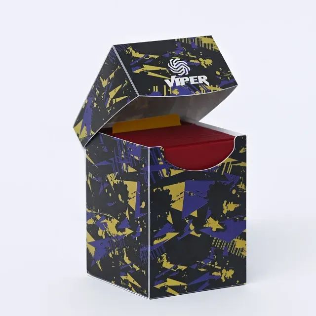 Deckbox Básica Viper PP 100+ Estampa Amarela e Roxa - Foto 2