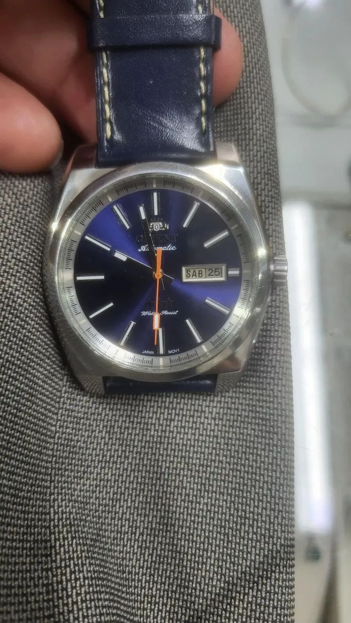 Relógio oriente automático usado apenas algumas vezes na caixa em excelente estado 44 mm  - Foto 5