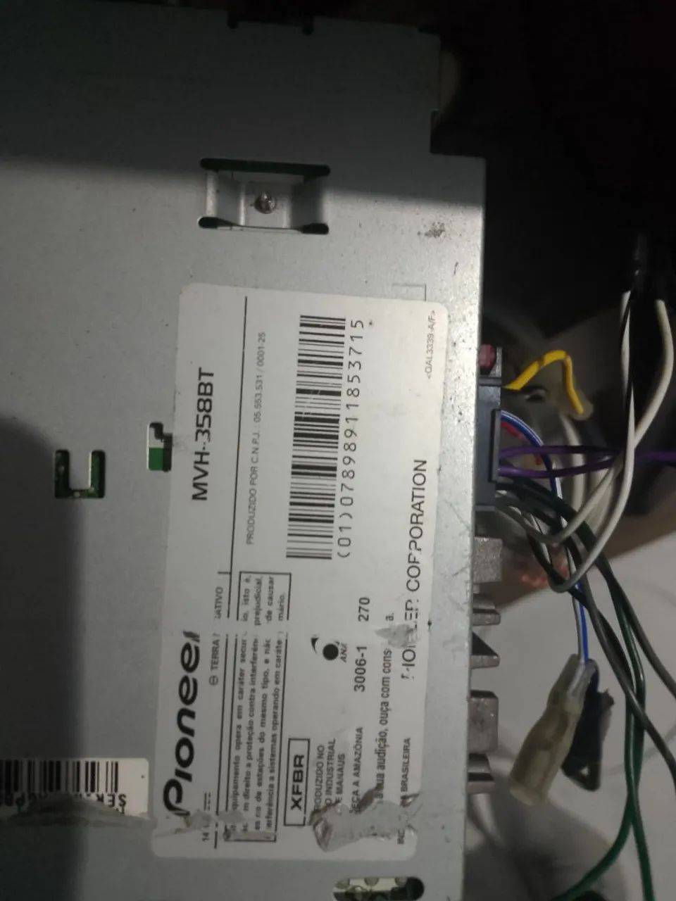 Rádio Pioneer mvh-358bt bluetooth - Foto 4