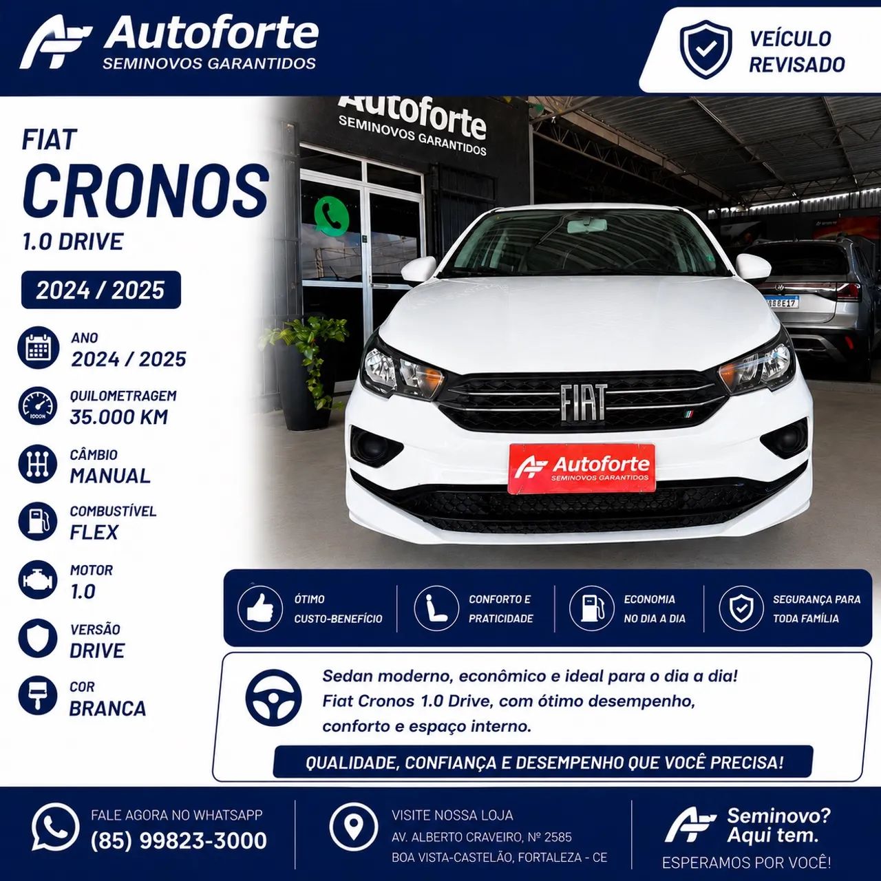 Fiat Cronos Drive 1.0 6V 2025