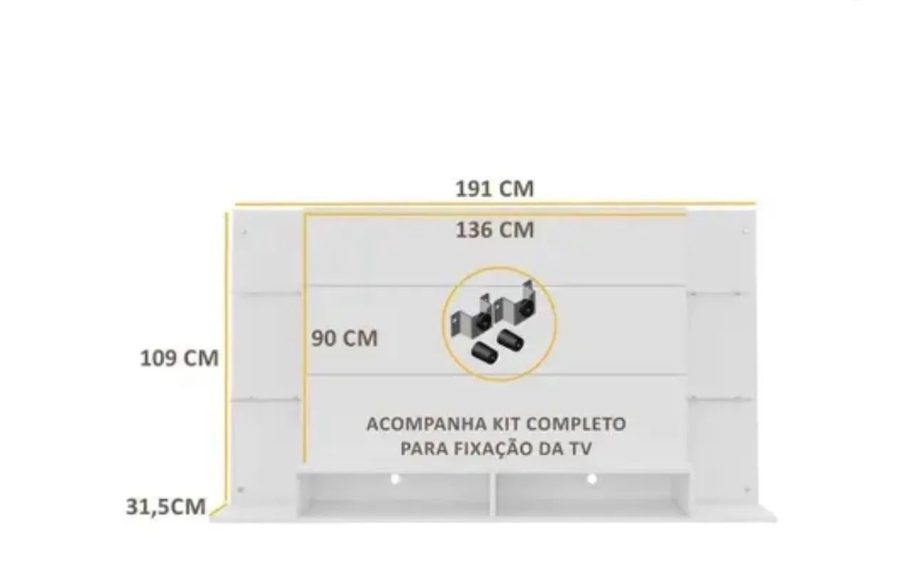Painel com Suporte até 60"  - Foto 4