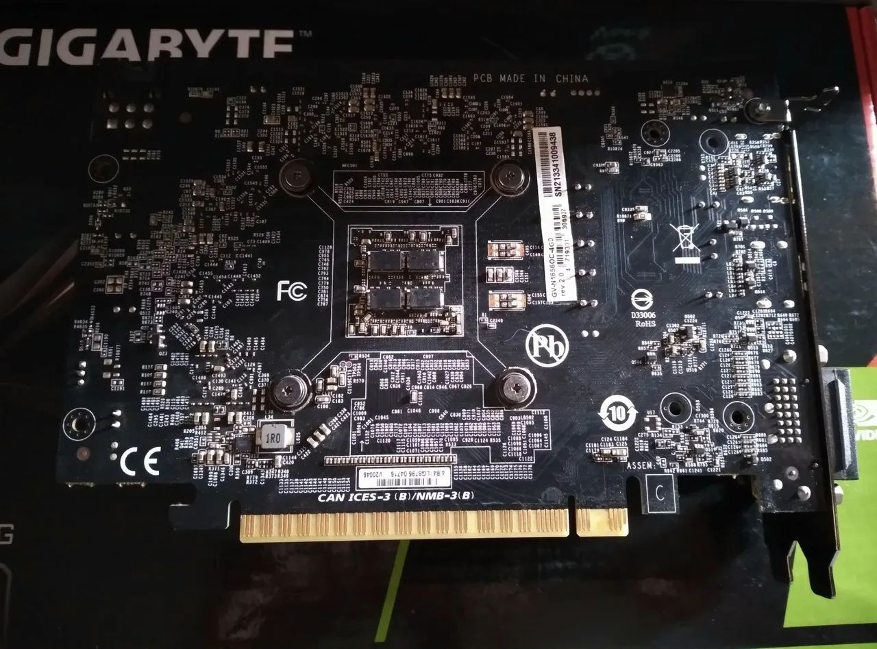 Placa de Video Gigabyte GeForce GTX 1650 D6 OC, 4GB, GDDR6 - Estado de Nova (Na caixa) - Foto 2