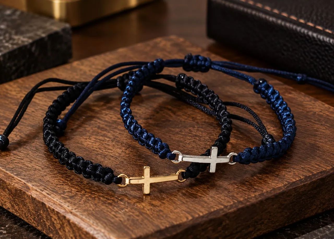 Pulseiras de Macramê com Cruz | SL Atelier & Store - Foto 4