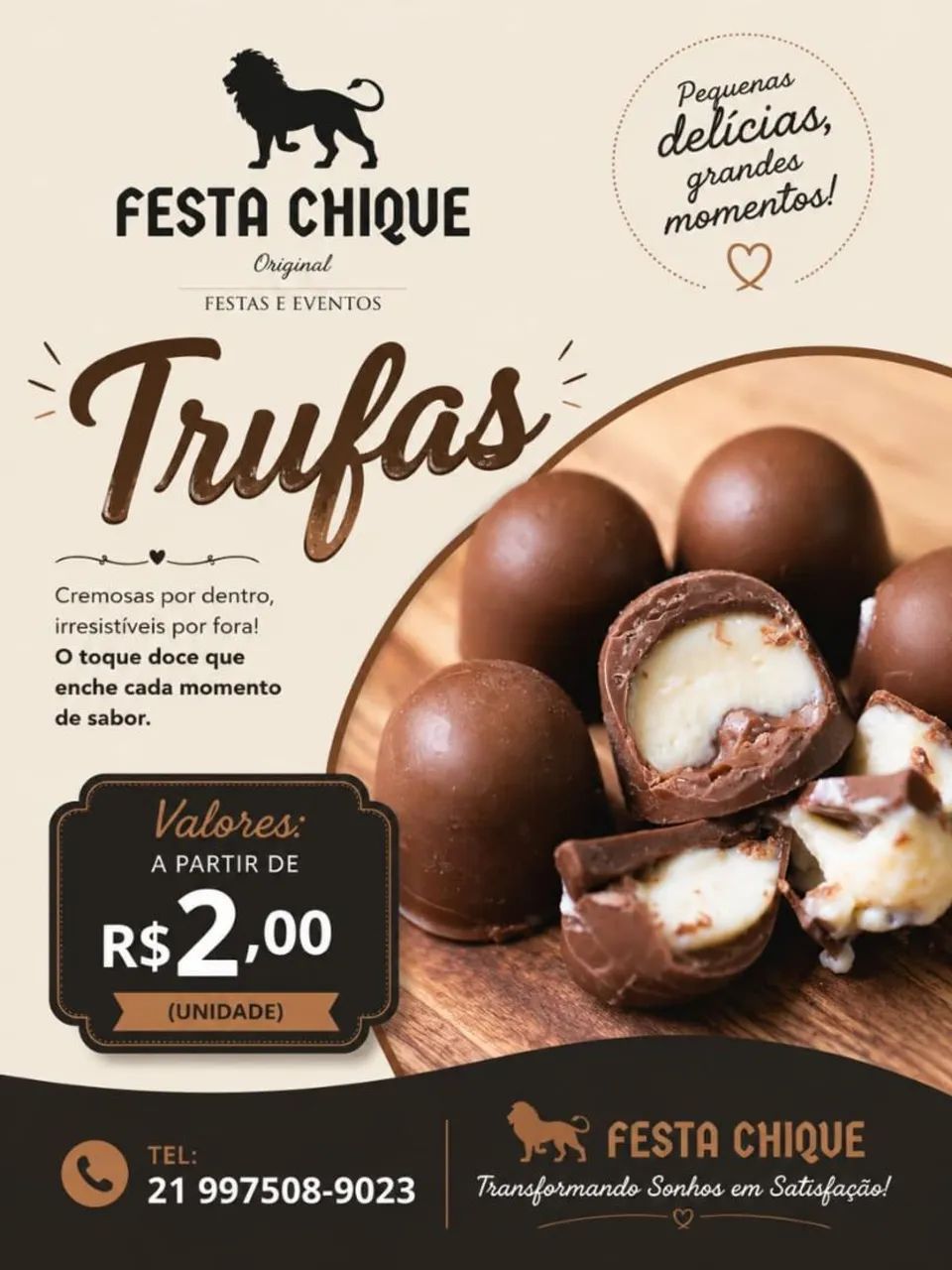 Trufas e Cone Trufado - Foto 2