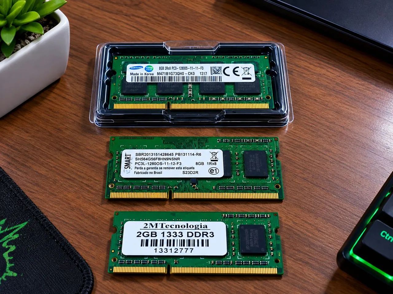 Memória ram ddr3 8gb e 4gb