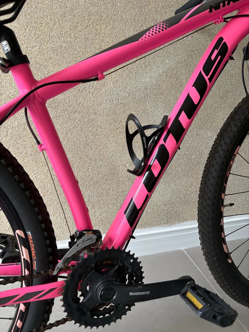 Bicicleta Cairu Lotus Nitro Aro 29 - cor Rosa - Foto 5