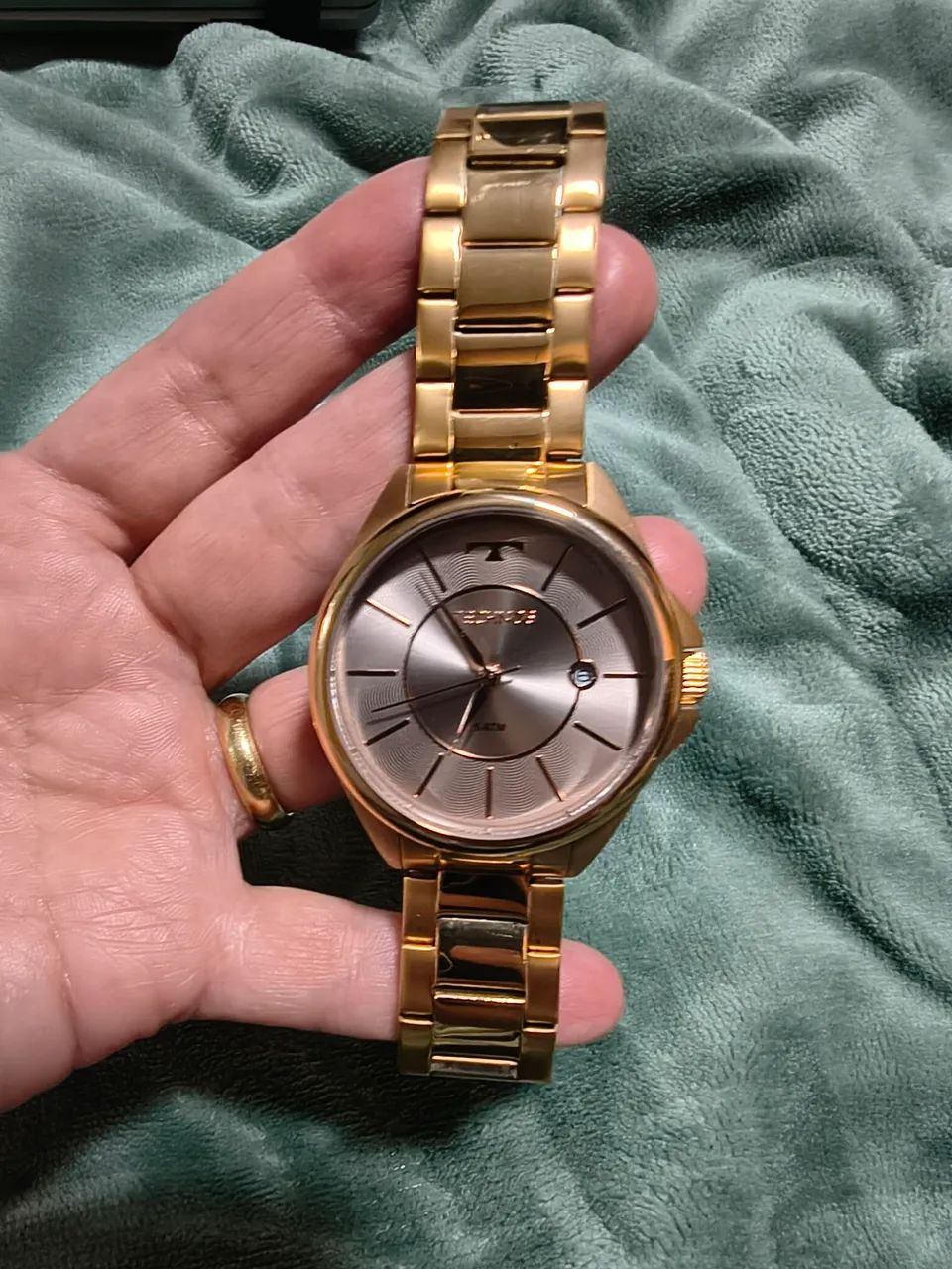 Relógio Technos Dourado Feminino 