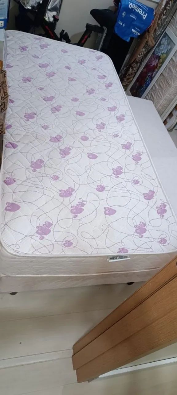 Cama solteiro com colchão e cama auxiliar  - Foto 4