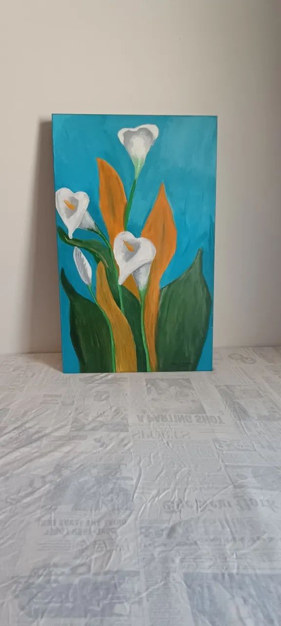 Quadro - Lirios Branco 