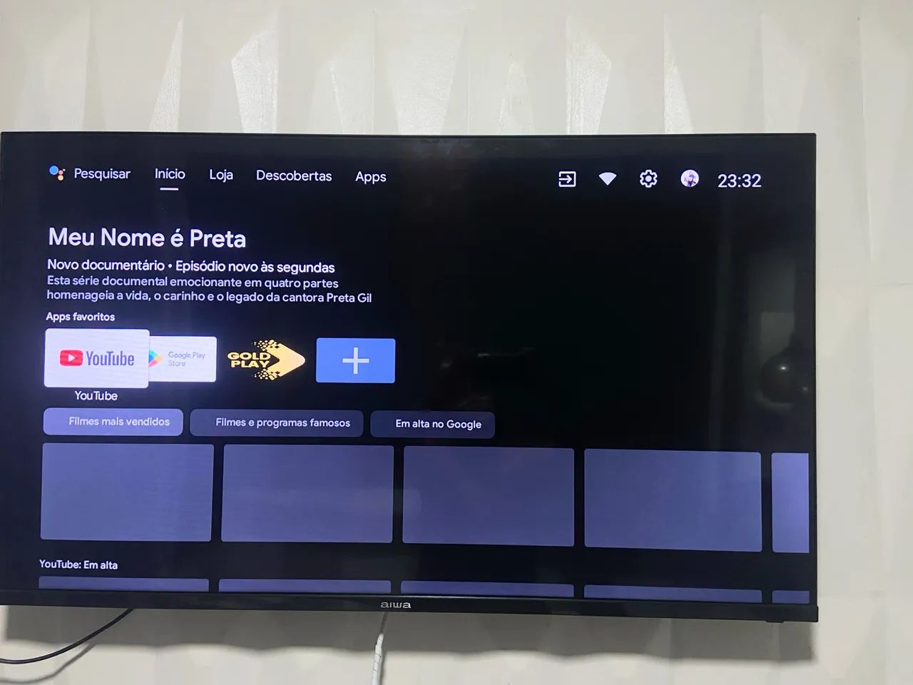 Tv SMART TV 43 polegadas AIWA SEMI NOVA  - Foto 3