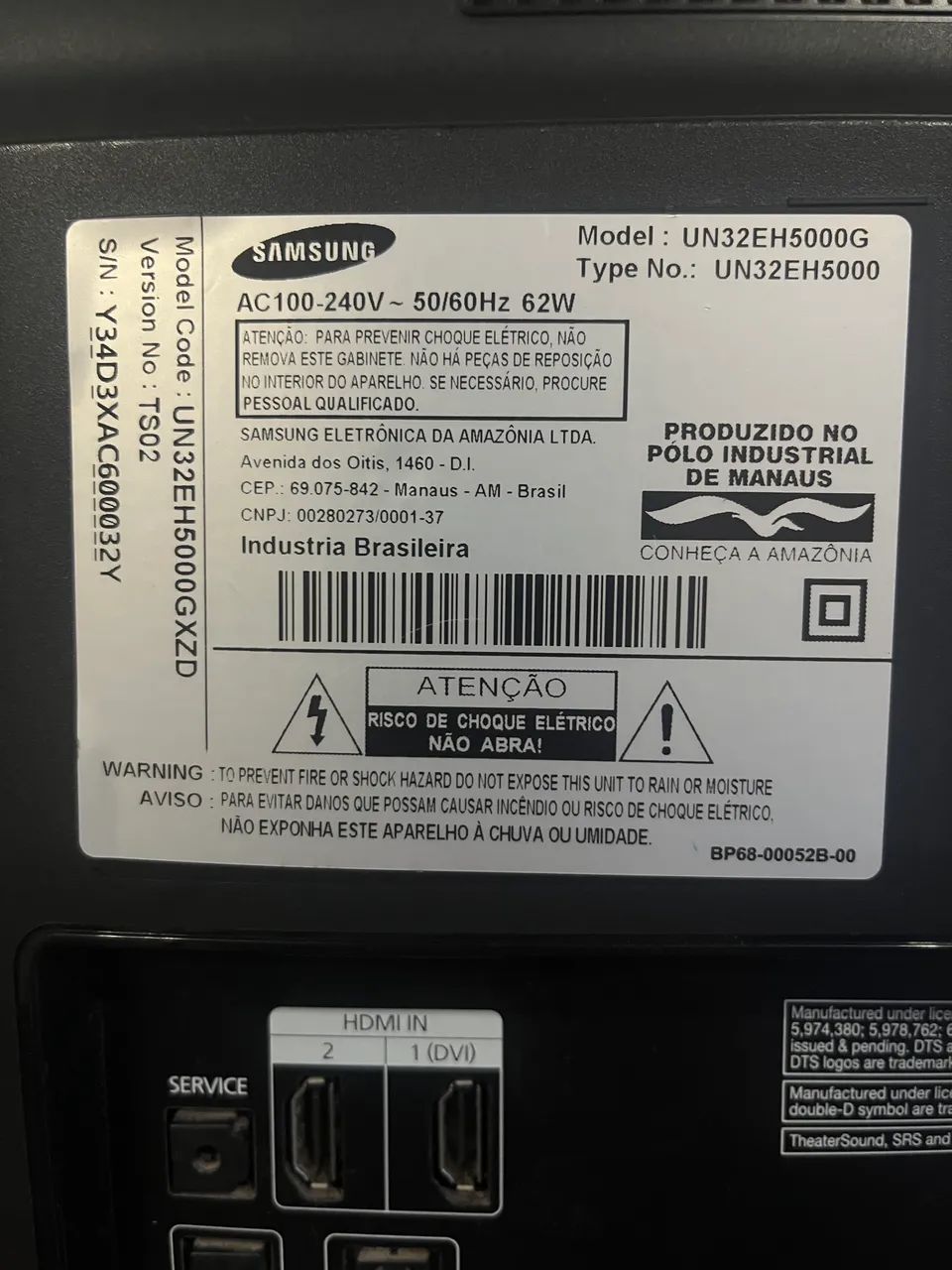 TV Samsung LED 32? modelo UN32EH5000G - Foto 5