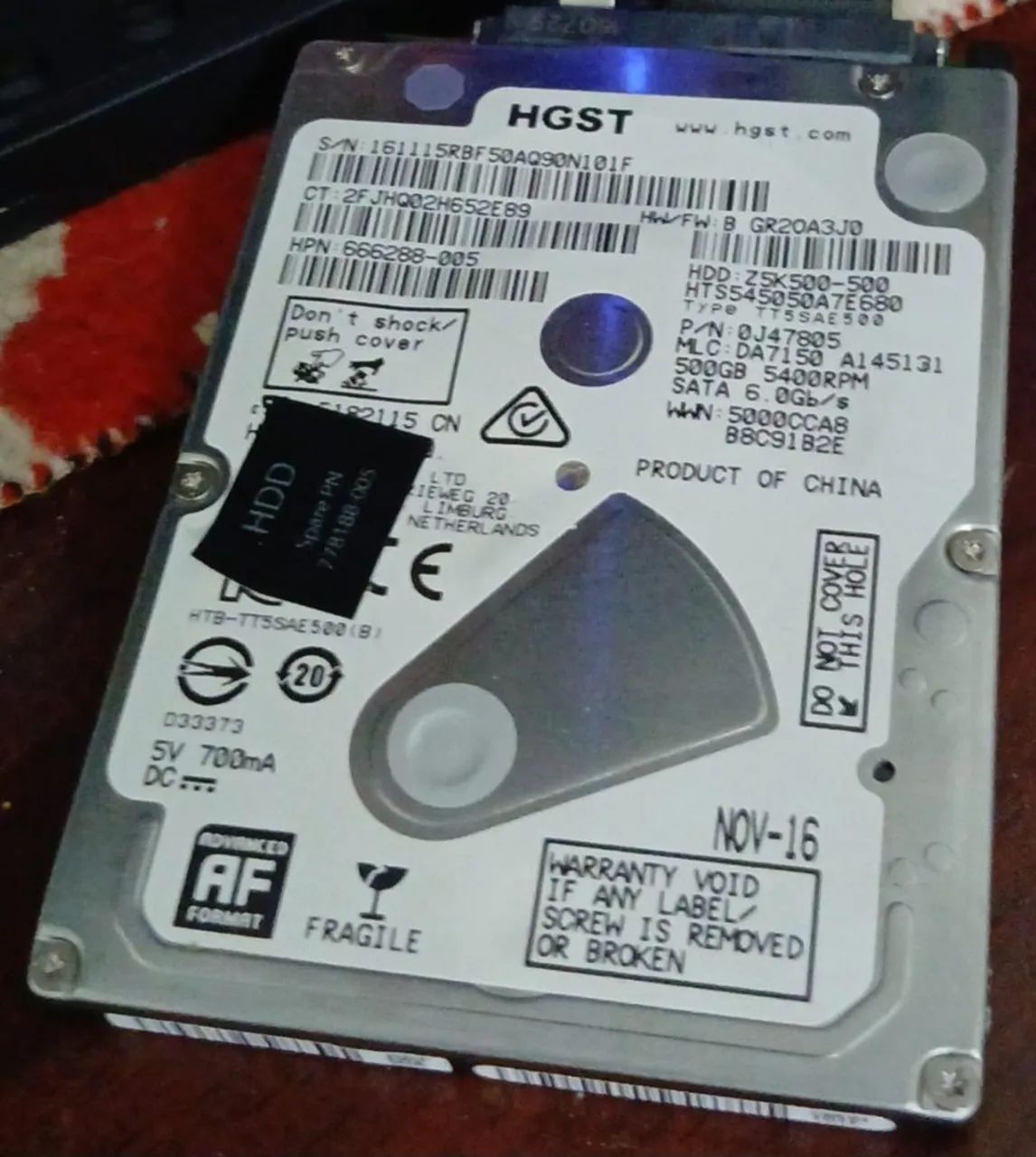 HD Notebook 500GB 100%