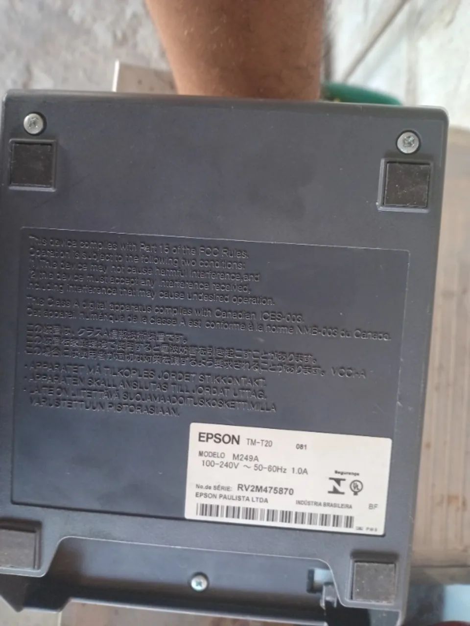 IMPRESSORA TÉRMICA EPSON TM-T20 - Usada seminova - Foto 3