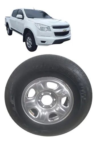 Roda Step 16 Com Pneu 245 70 R16 Chevrolet S10 Prateado